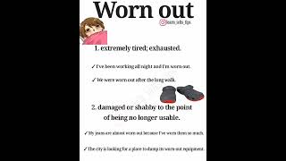 Phrasal Verb Worn Out