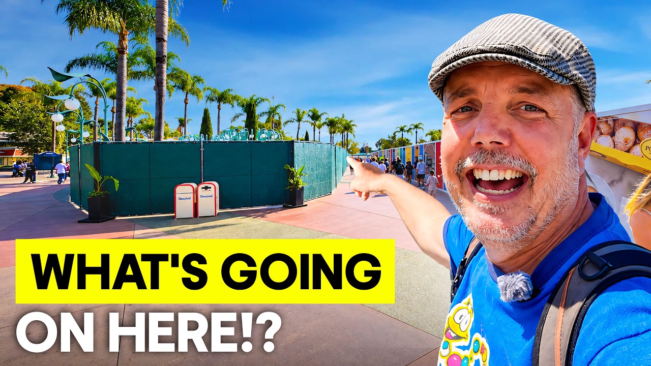SURPRISE construction in Esplanade | Disneyland Construction