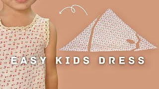 ✅ Easy and Fast way to make kids dress!! | 2-3 years old