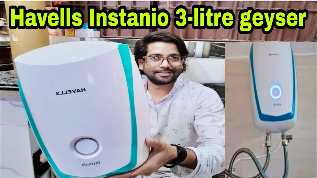 Havells installio 3 litre instant water heater🔥⚡ Havells Instant geyser 3  ltr review - YouTube