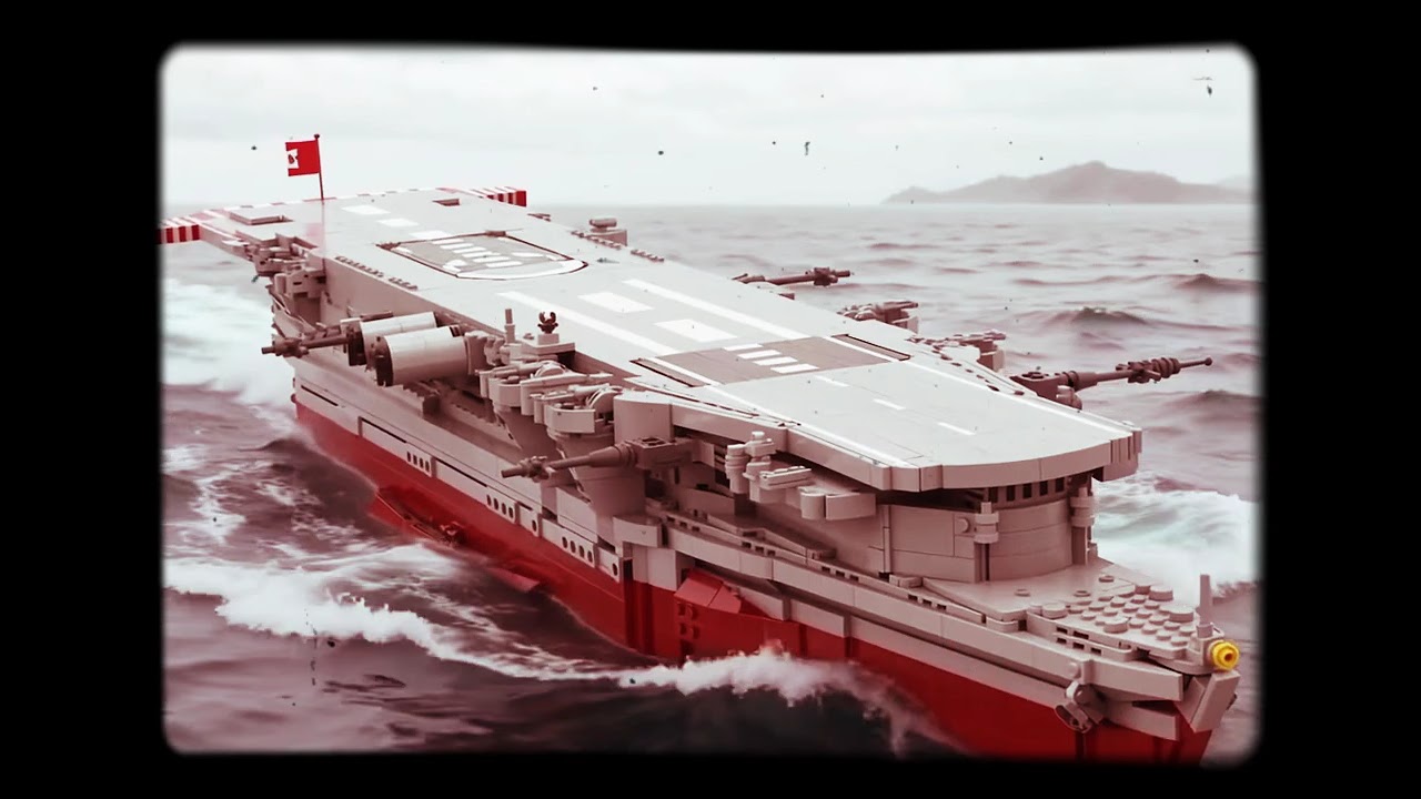 LEGO The aircraft carrier Ryūjō of the former Imperial Japanese Navy during World War II