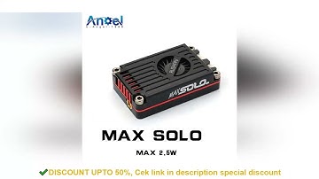 RUSH TANK MAX SOLO 5.8GHz 2.5W High Power 48CH VTX Video Transmitter with CNC shell for RC FPV Long