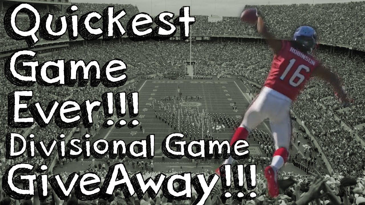 Quickest Divisional Game Ever! Madden Ultimate Team Gameplay | MUT15