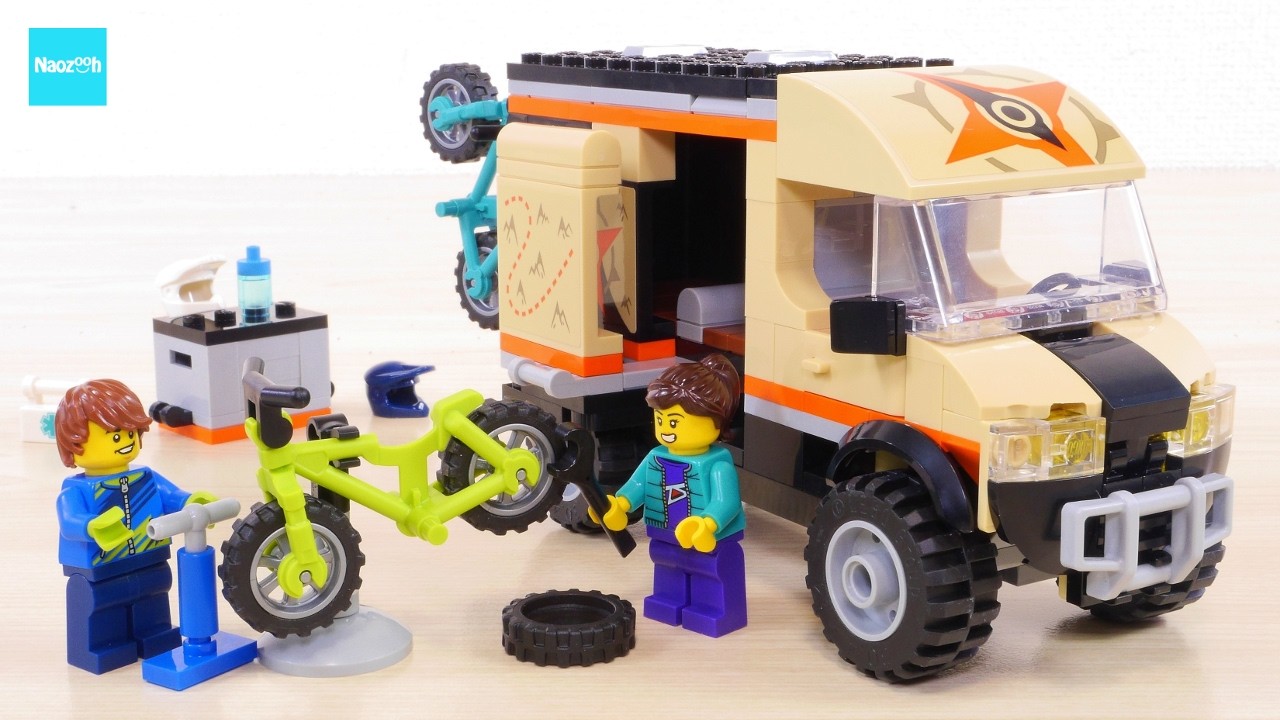 レゴ シティマウンテンバイクを載せたトラック 60512 ／ LEGO City Mountain Bike Adventure Van Speed build & Review