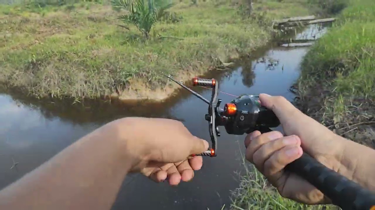 Tes Casting Reel Daido Predator Pro Series Joran Daido Pompano Soft Frog 4gr