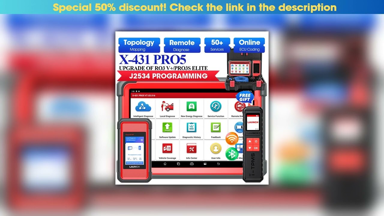 Editor’s Choice LAUNCH X431 PRO5 Diagnostic Tools PRO5 ECU Programming Tool with J2534 SmartLink OB