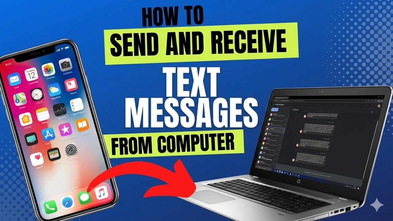 How to Send And Receive Text Messages from Computer - YouTube