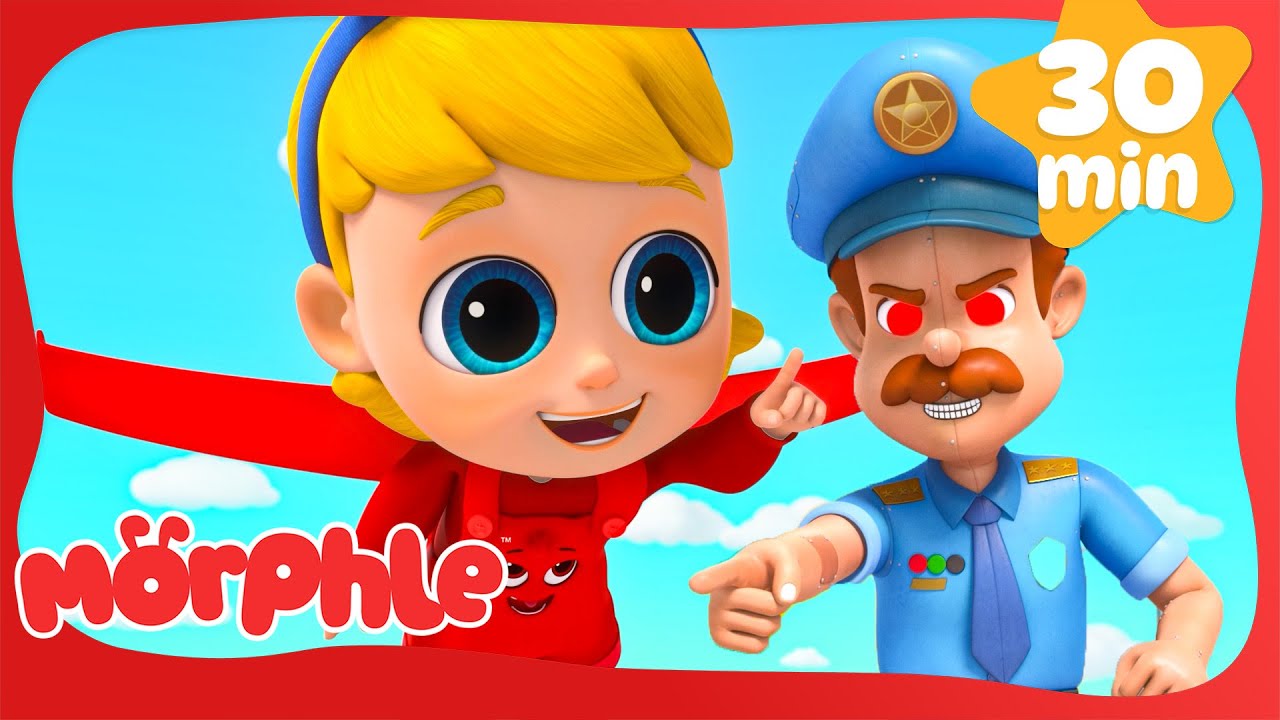 Superhero Mila Chase RoboFreeze | Morphle | Superhero Cartoon for Kids | Moonbug Kids