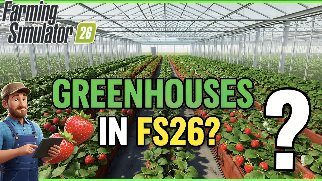 Теплицы в FS26: объяснение | Появятся ли наконец теплицы в Farming Simulator 26?