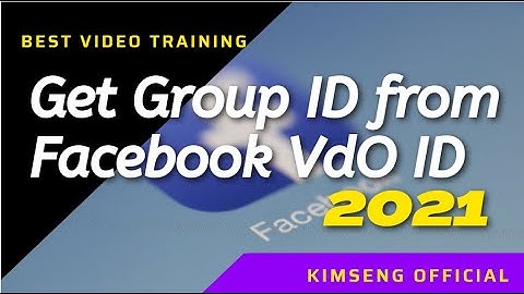 Get group id from Facebook video id