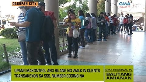 Balitang Amianan: Number Coding sa SSS