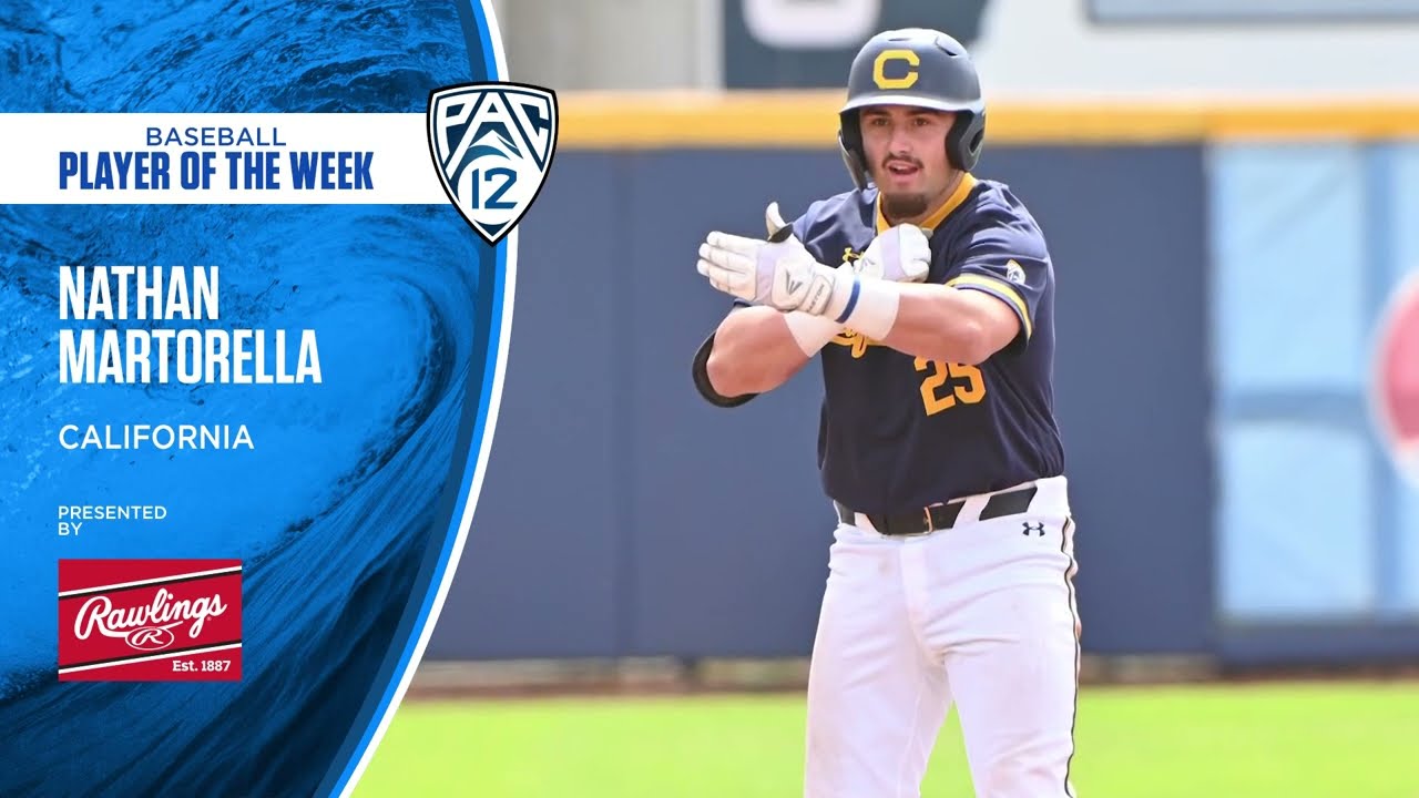 California's Nathan Martorella named Pac-12 Baseball Player of the Week