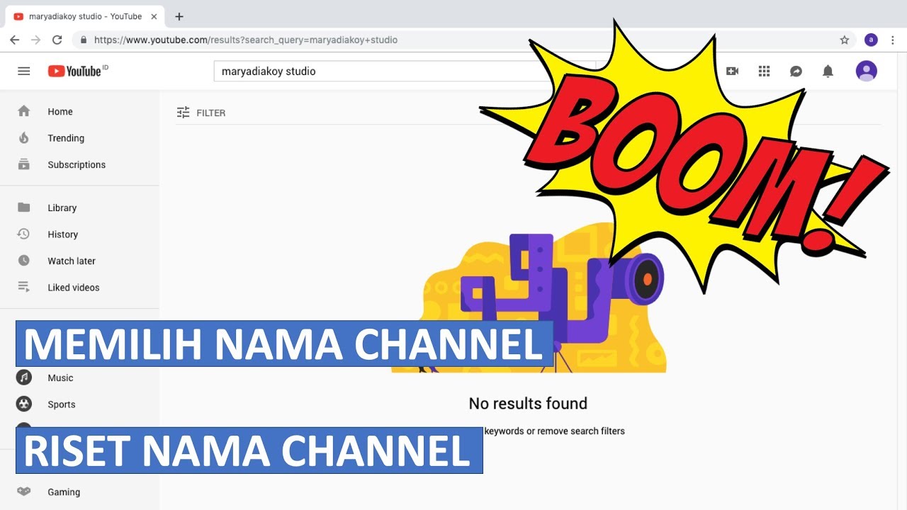 YouTuber Pemula Wajib Nonton ! Riset Nama Channel | Bhontot Animation - YouTube