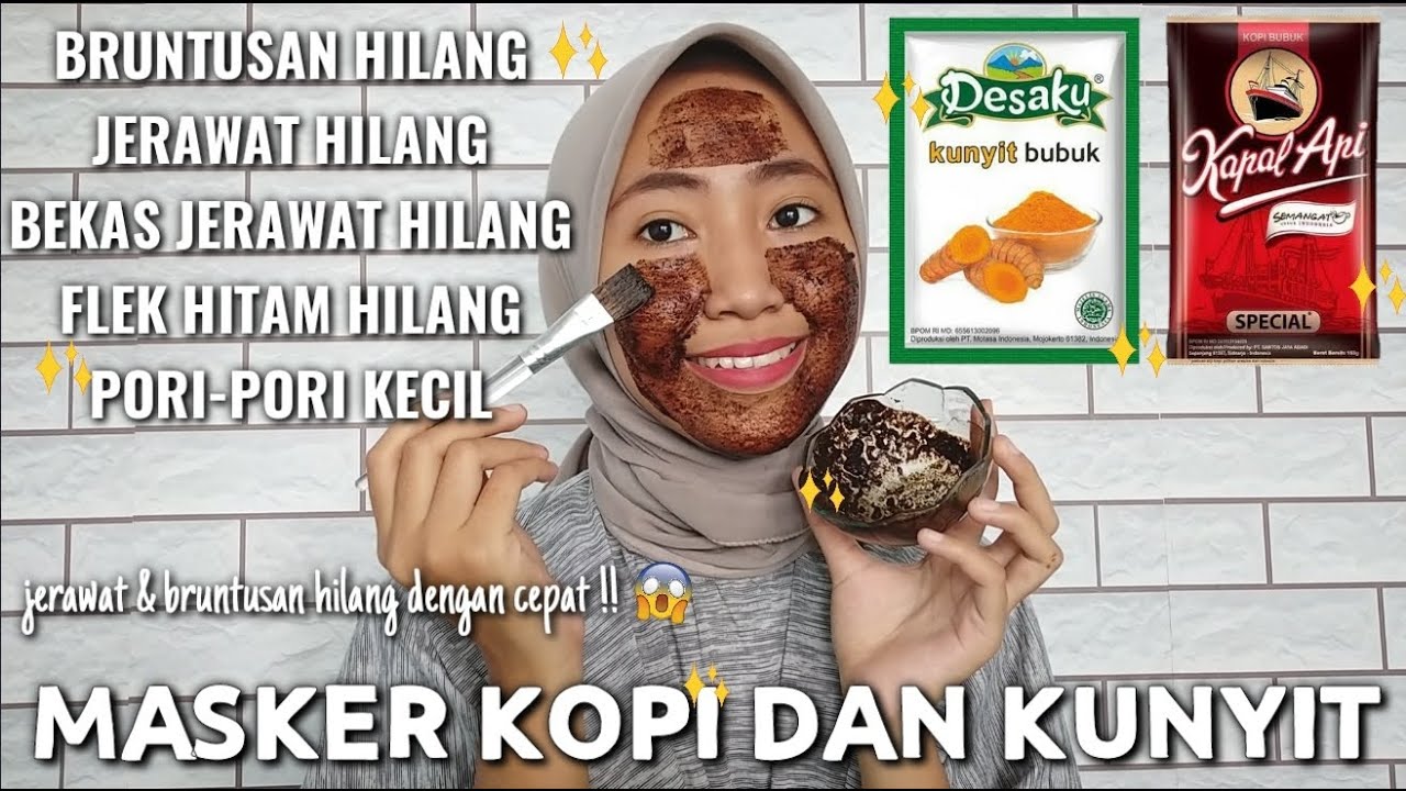 Cara Ampuh Menghilangkan Jerawat Dan Bruntusan Dengan Cepat Masker Kopi Dan Kunyit Wulanhusna Youtube