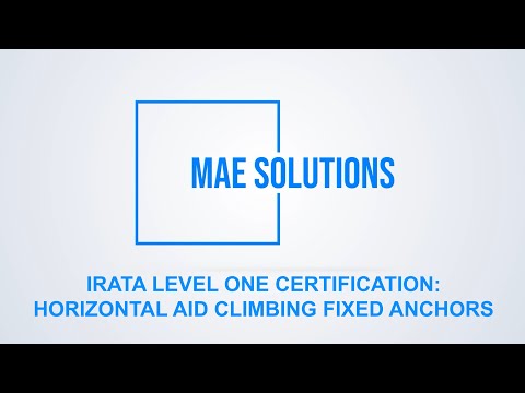 IRATA Level 1 - Horizontal Aid Climbing Fixed Anchors