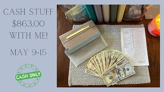 $863 Cash Stuffing my Envelopes and Sinking Funds | Week #2 (May 915) | Paycheck Budget