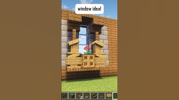 minecraft window idea! #minecraft #shorts