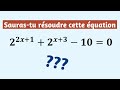 Sauras-tu résoudre cette équation ?