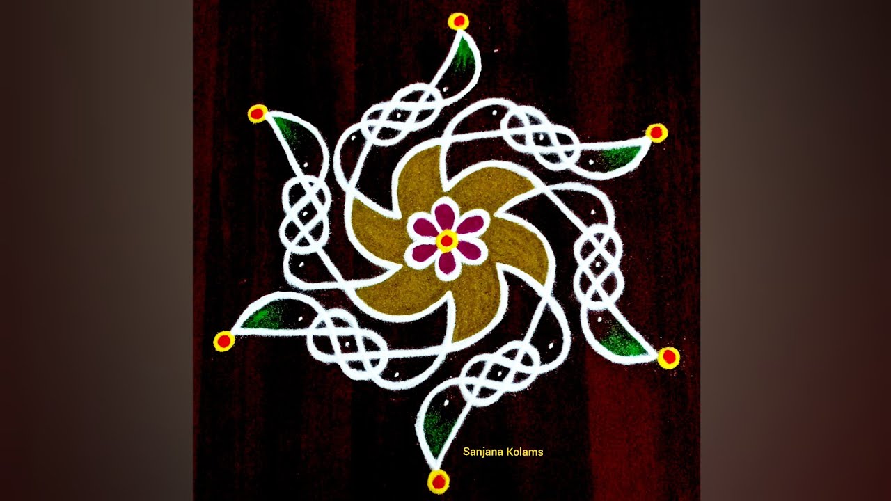 3673.🌺Margazhi and 🌺Newyear Special Easy Simple beautiful and Traditional KambiKolam 🌺 Unique Kolam🌺