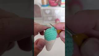 cono gelato a uncinetto portachiavi #crochet #uncinetto #tutorial #amigurumi #pattern