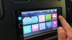 Cheap 50$ 7010B Double DIN Touch Screen Radio install in Econoline e250 - Project Van 