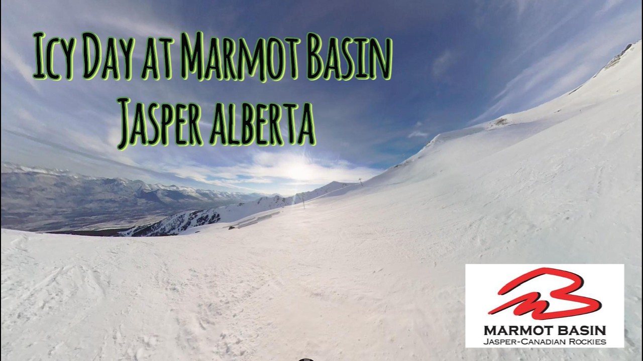 Icy Day Snowboarding at Marmot Basin