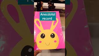 Anecdotal record #anecdotal #record #teacherlife #new