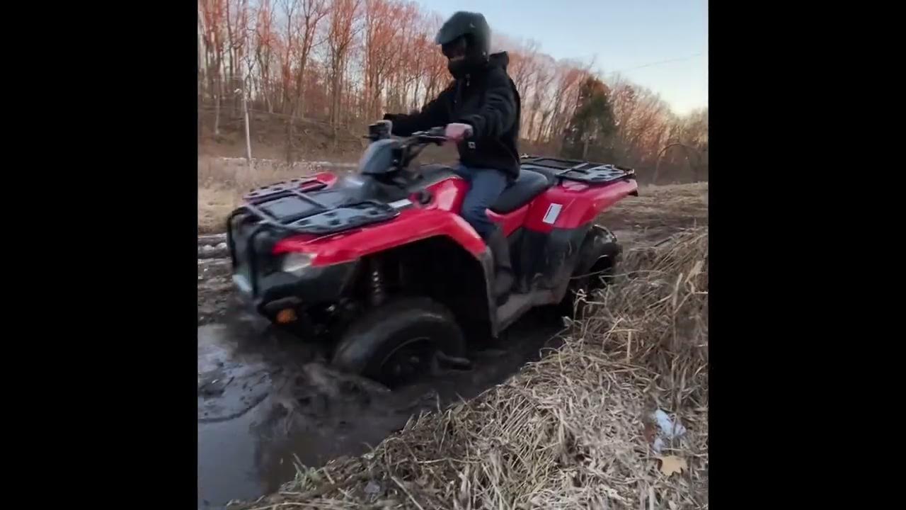 Honda ATVs mudding YouTube
