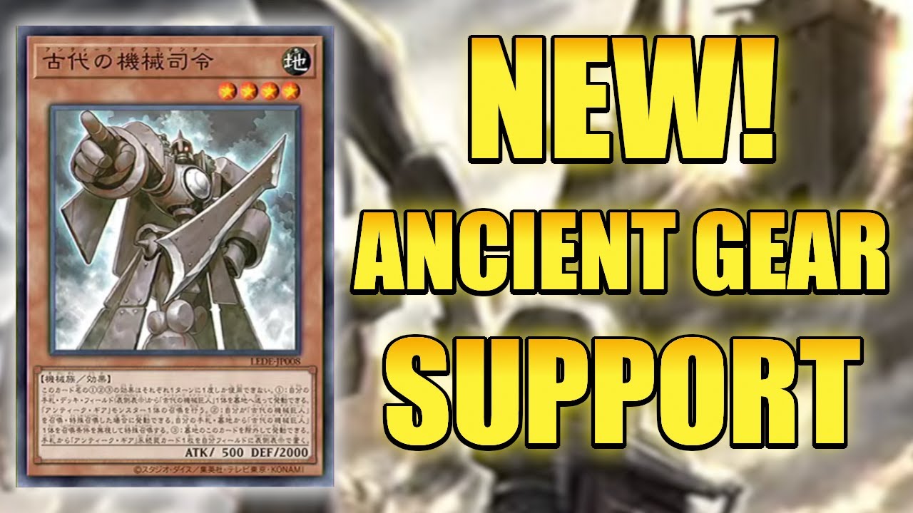 yugioh new ancient gear cards LEDE-EN055 - Ancient Gear Advance - Common - Continuous Spell