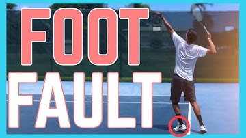 How To Stop Foot Faulting on the Serve | Tennis Technique