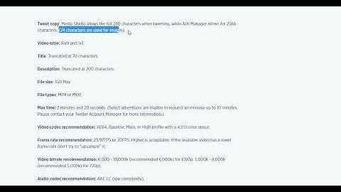 Twitter video ad specs -Twitter Advertising creative specifications for Video App Card
