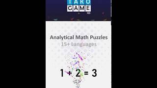 TAKO 123 - Analytical Math Game in 15+ Languages screenshot 4