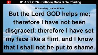 1st April  2026 Catholic Mass  Bible Reading