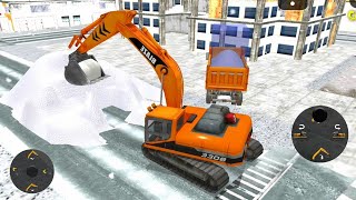 Heavy Machine Simulator Games, Excavator Snow Plow - Android GamePlay HD screenshot 5