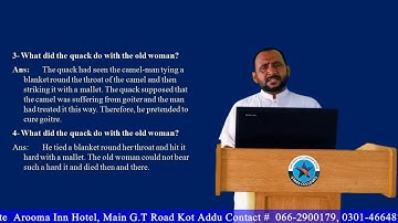 Lesson#9, Lec #3 | The Foolish Quack - Exercise | 1st Year English