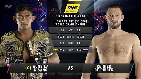 Aung La N Sang vs. Reinier de Ridder: ONE Inside the Matrix (FULL MATCH)