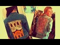 African Print Denim Jacket Upcycle