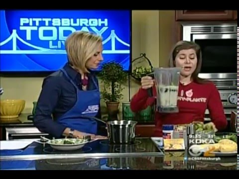 Rebecca Makes Vegan "Cream" of Broccoli Soup on Pittsburgh Today Live!