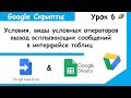 Google Script.Условные операторы If