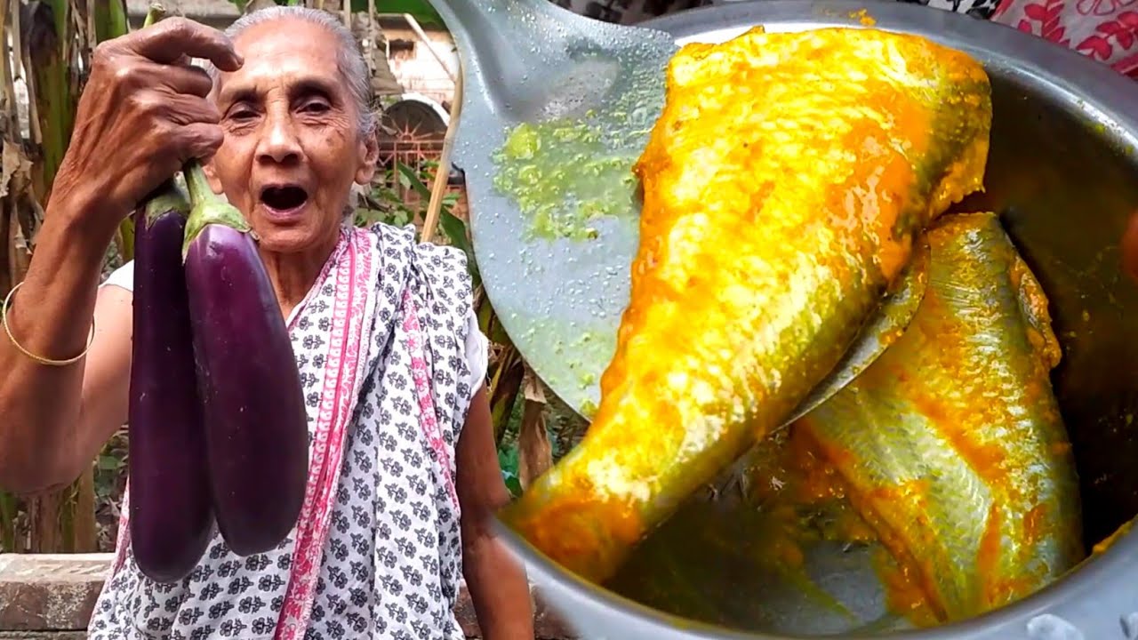 বেগুন দিয়ে ঢেলা মাছের পাতলা ঝোল |Dhela Macher Bengali Recipe