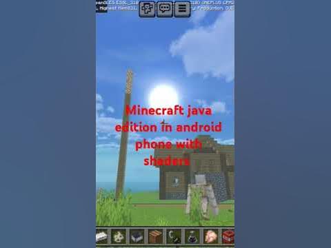 Minecraft Java edition in android phone with shaders - YouTube