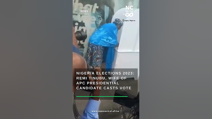 Nigeria Elections 2023: Remi Tinubu, wife of APC Presidential Bola Ahmed Timubu Candidate Casts Vote