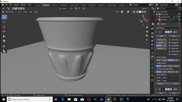 Blender 2.82 - flower pot modeling in blender 2.80.