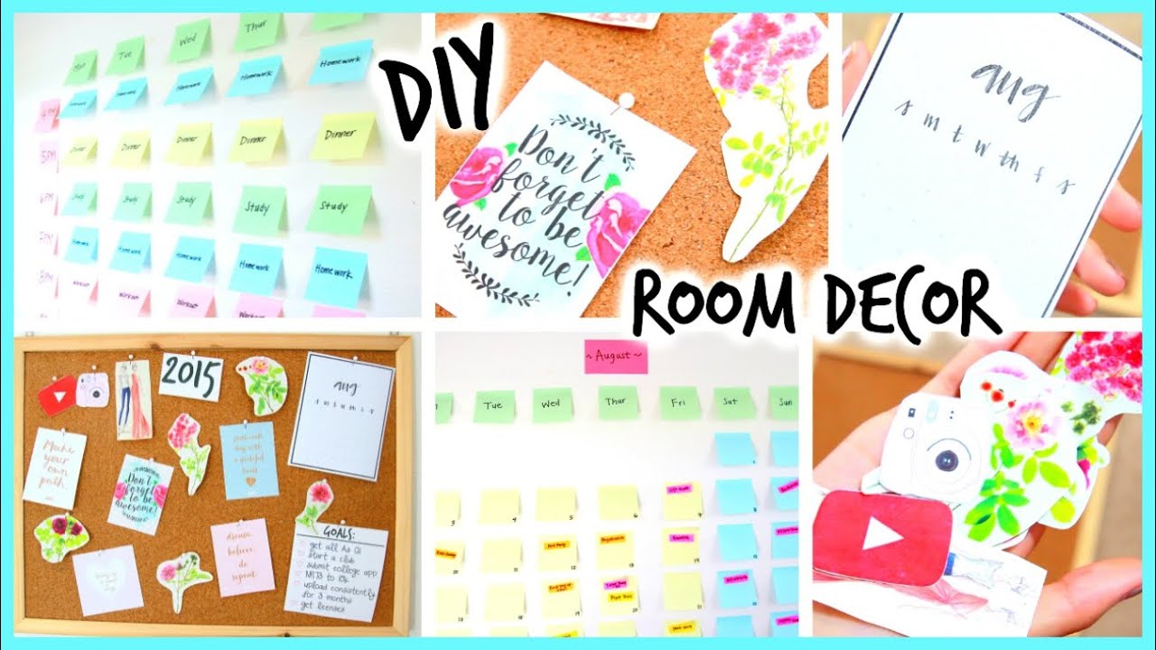 DIY Back to School Room Decor! - YouTube