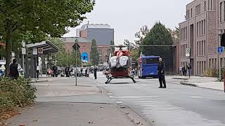 Rettungshubschrauber Christoph Dortmund Busbahnhof Gronau 25.09.20