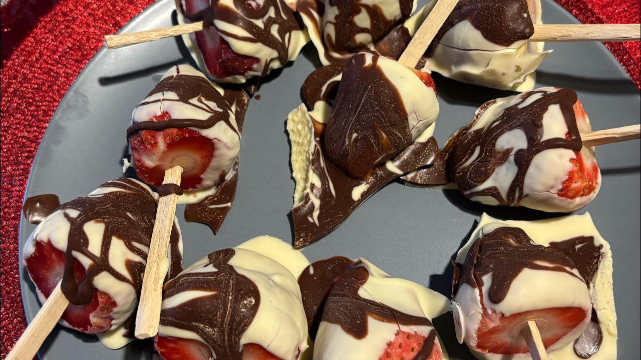 Fresas cubiertas de chocolate 