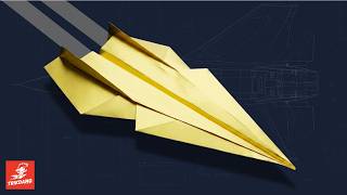 Easy Paper Airplane Tutorial - How to fold a paper airplane that flies - USS Voyager @TriKdanG