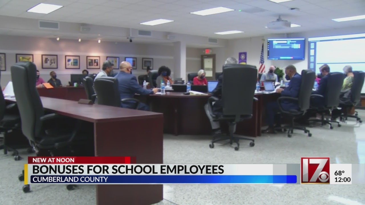 Cumberland County School Board unanimously approves two 1,000 bonuses
