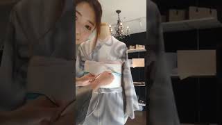 4パターン使える帯締め #着物 #着付け #kyoto kaonnオリジナル四分紐 音楽: Marathon