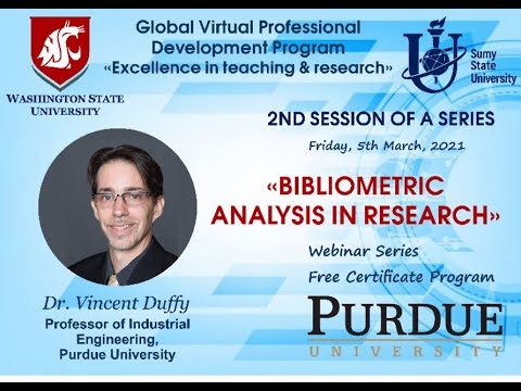 Virtual Program  Excellence in Teaching & Research , Webinar by Professor Vincent Duffy